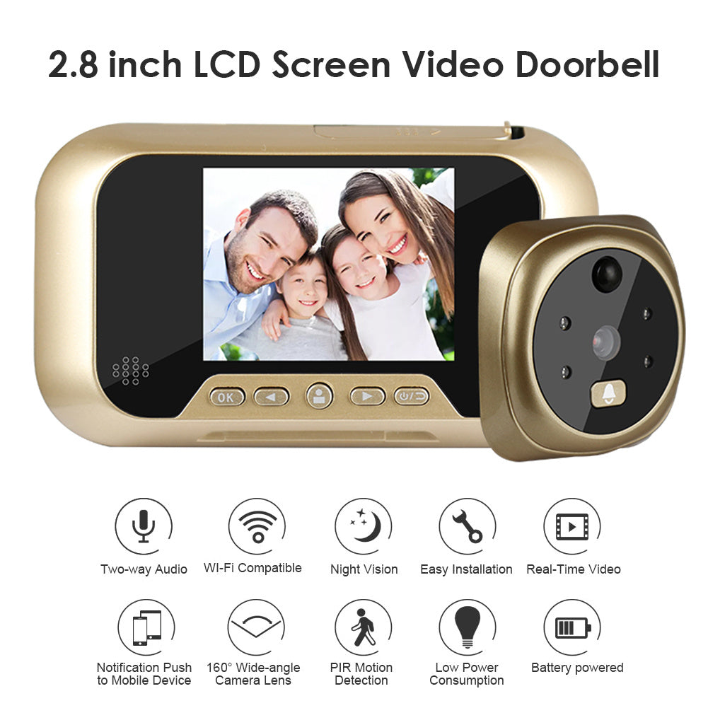 2.8 Inch Infrared Night Visionoorbell