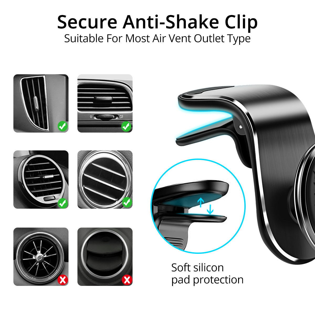Magnetic Car Phone Holder Air Vent Magnet
