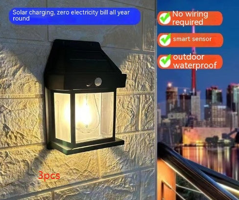Solar Induction Garden Wall Lamp
