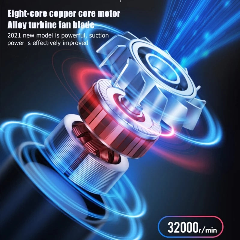 Wireless Rechargeable Car Vacuum