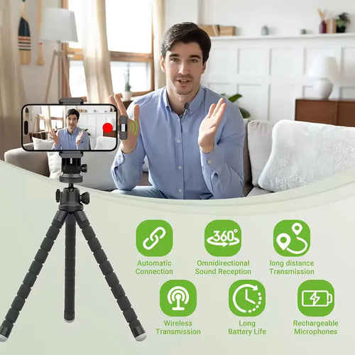 Wireless Lavalier Microphone ā Clip-On Mic with Noise Reduction