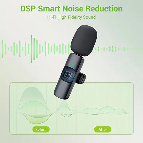 Wireless Lavalier Microphone ā Clip-On Mic with Noise Reduction
