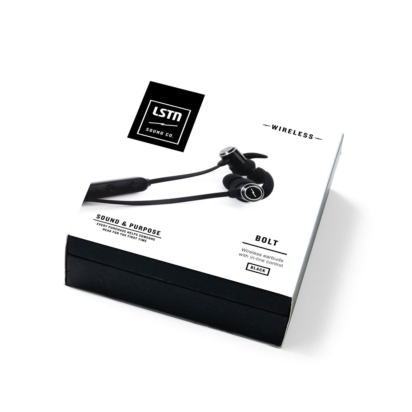 BOLT Bluetooth Sport Fülhallgató – Fekete-1